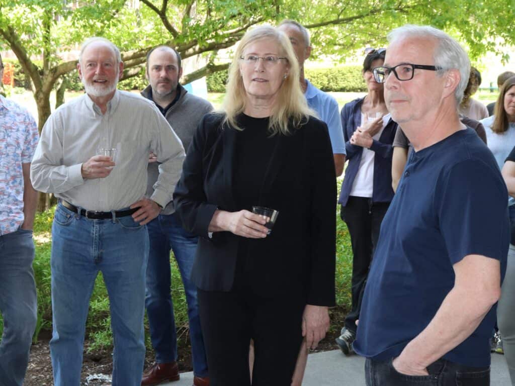 Jane Silverthorne at an outdoor celebration