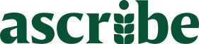 The Ascribe logo in green font