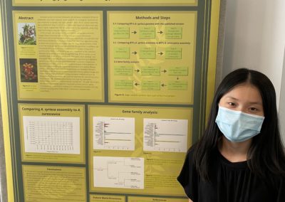 Lily Yang at the poster session