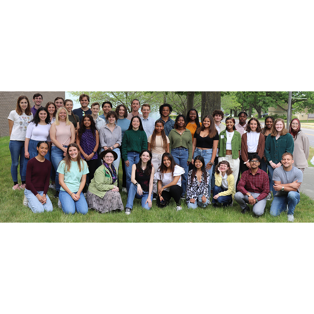 A group shot of 39 undergraduate research students